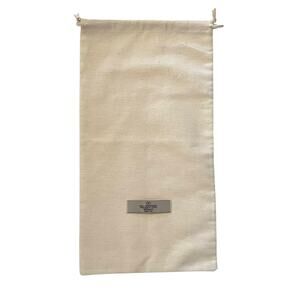 Valentino Garavani Cream Cotton Dust Bag Protective Cover Sleeper 8.5"x16"